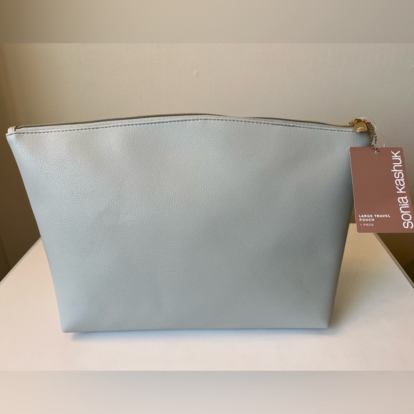 Sonia Kashuk Large Travel Pouch Mint Green Make-Up Bag NWT - Picture 4 of 8